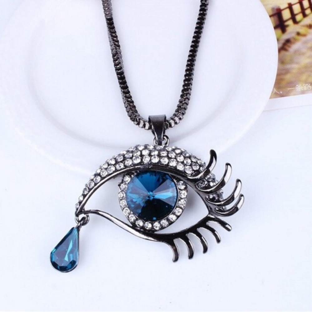 ⚜️NEW⚜️women's Magic Eye sweater pendant necklace